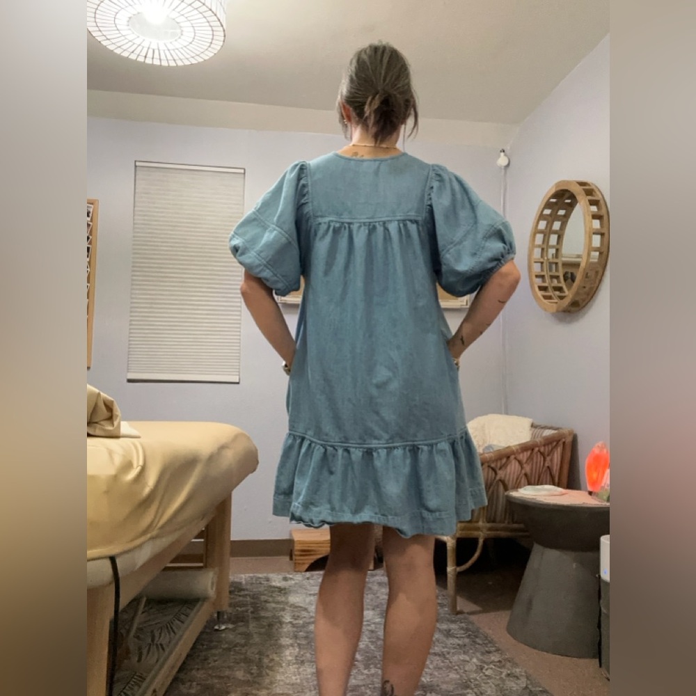 Old Navy Light Blue Denim Dress - Picture 7 of 16